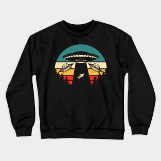 Retro Ufos Abduction Crewneck Sweatshirt